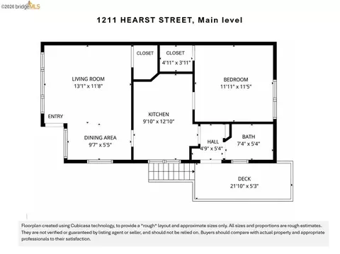 Floorplan - 1211 Hearst Ave, Berkeley, CA 94702 photo 1 of 2