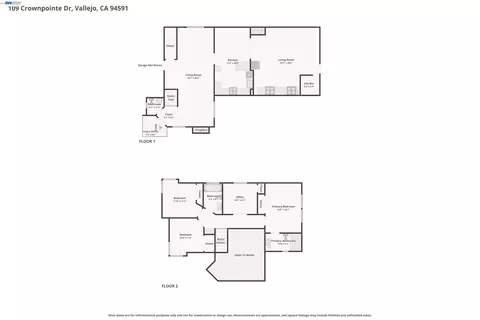 Floorplan - 109 Crownpointe Dr, Vallejo, CA 94591 photo 1 of 4