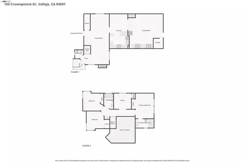Floorplan - 109 Crownpointe Dr, Vallejo, CA 94591 photo 2 of 4