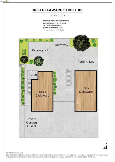 Floorplan - 1030 Delaware St #B, Berkeley, CA 94710 photo 2 of 2