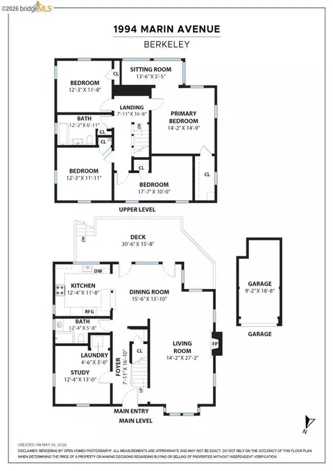 Floorplan - 1994 Marin Ave, Berkeley, CA 94707 photo 1 of 1