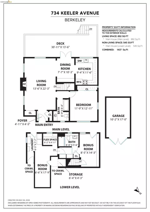 Floorplan - 734 Keeler Ave, Berkeley, CA 94708 photo 1 of 1