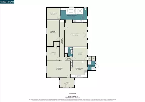 Floorplan - 1244 Veale Ave, Martinez, CA 94553 photo 1 of 1