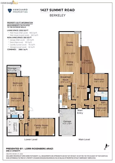 Floorplan - 1427 Summit Rd, Berkeley, CA 94708 photo 1 of 1