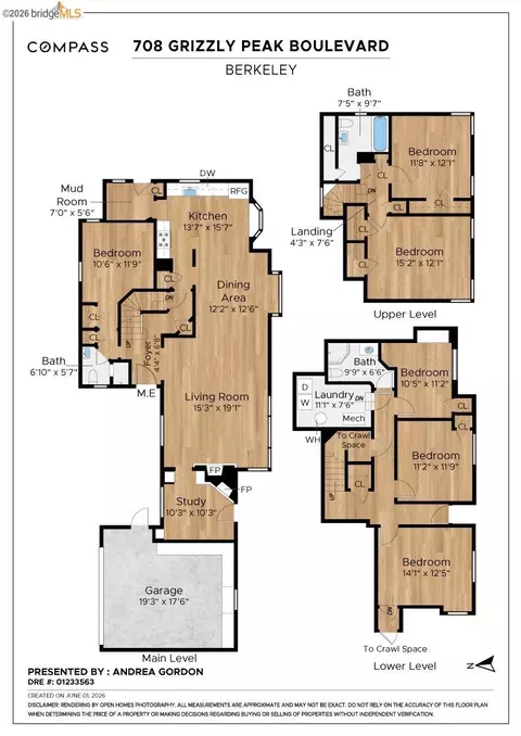Floorplan - 708 Grizzly Peak Blvd, Berkeley, CA 94708 photo 1 of 1