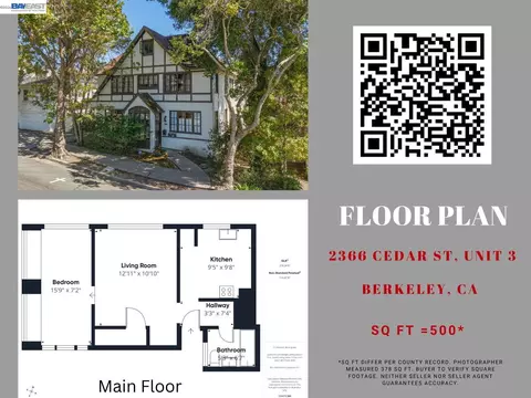 Floorplan - 2366 Cedar St #3, Berkeley, CA 94708 photo 1 of 1