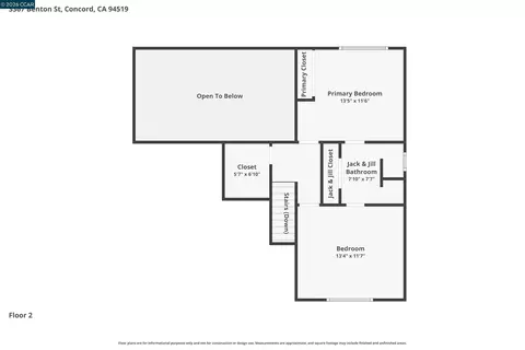 Floorplan - 3367 Benton St, Concord, CA 94519 photo 3 of 3