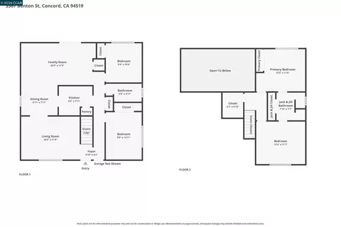 Floorplan - 3367 Benton St, Concord, CA 94519 photo 1 of 3