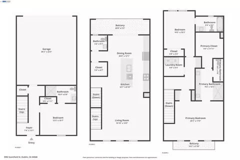Floorplan - 3992 Scottfield St, Dublin, CA 94568 photo 8 of 8