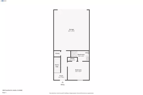 Floorplan - 3992 Scottfield St, Dublin, CA 94568 photo 6 of 8