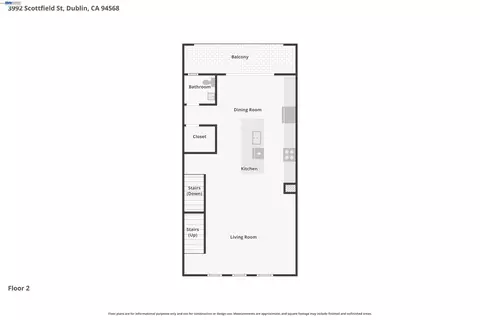 Floorplan - 3992 Scottfield St, Dublin, CA 94568 photo 3 of 8
