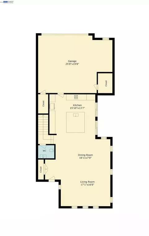 Floorplan - 416 Dewitt Ln, Alameda, CA 94501 photo 1 of 4