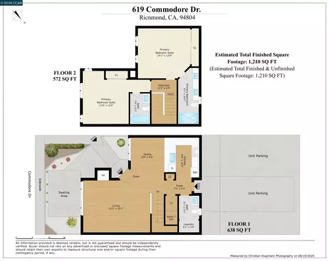 Floorplan - 619 Commodore Dr, Richmond, CA 94804 photo 2 of 2