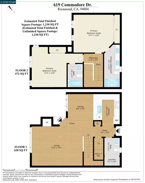 Floorplan - 619 Commodore Dr, Richmond, CA 94804 photo 1 of 2