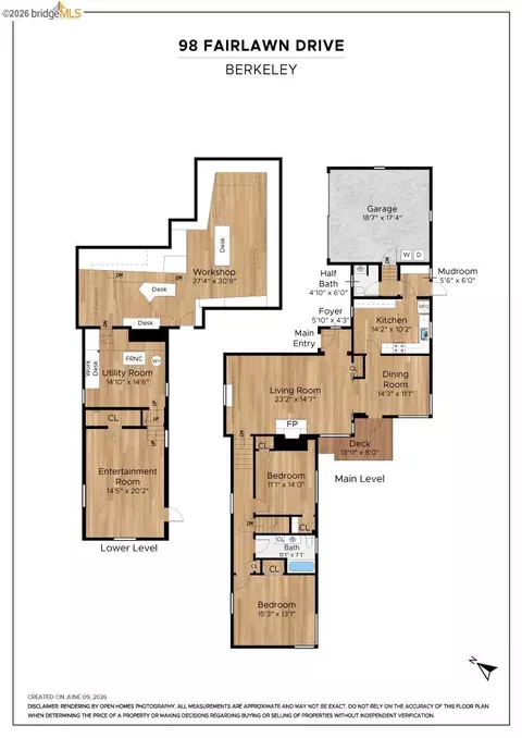 Floorplan - 98 Fairlawn Dr, Berkeley, CA 94708 photo 1 of 1