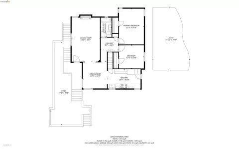 Floorplan - 371 Rugby Ave, Berkeley, CA 94708 photo 1 of 3