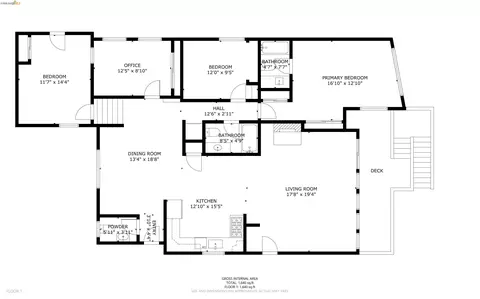 Floorplan - 1464 Olympus Ave, Berkeley, CA 94708 photo 1 of 1