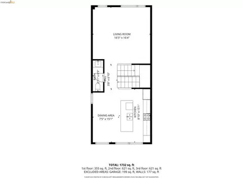 Floorplan - 1355 Pullman Way, Oakland, CA 94607 photo 2 of 4