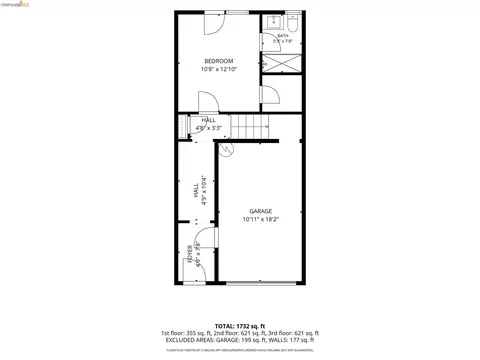 Floorplan - 1355 Pullman Way, Oakland, CA 94607 photo 3 of 4