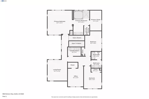 Floorplan - 9850 Reimers Way, Dublin, CA 94568 photo 1 of 3
