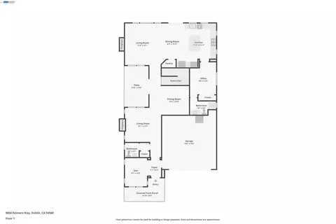 Floorplan - 9850 Reimers Way, Dublin, CA 94568 photo 2 of 3
