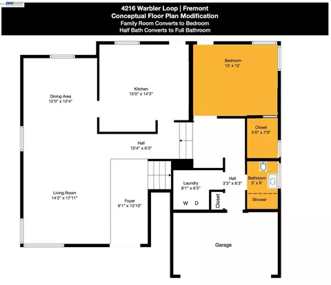 Floorplan - 4216 Warbler Loop, Fremont, CA 94555 photo 2 of 2