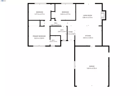 Floorplan - 406 Mini Dr, Vallejo, CA 94589 photo 2 of 3
