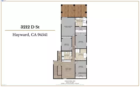 Floorplan - 3212 D, Hayward, CA 94541 photo 2 of 2