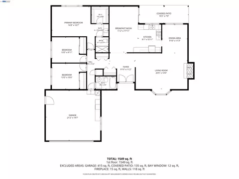Floorplan - 1082 Springfield Dr, Walnut Creek, CA 94598 photo 1 of 1
