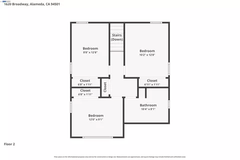 Floorplan - 1639 Broadway, Alameda, CA 94501 photo 2 of 4