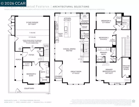 Floorplan - 19621 Juniper Loop, Morgan Hill, CA 95037 photo 1 of 1