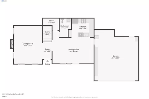 Floorplan - 2159 Walsingham Ct #62, Tracy, CA 95376 photo 3 of 3