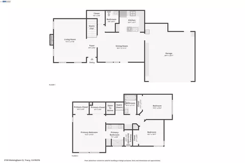 Floorplan - 2159 Walsingham Ct #62, Tracy, CA 95376 photo 1 of 3