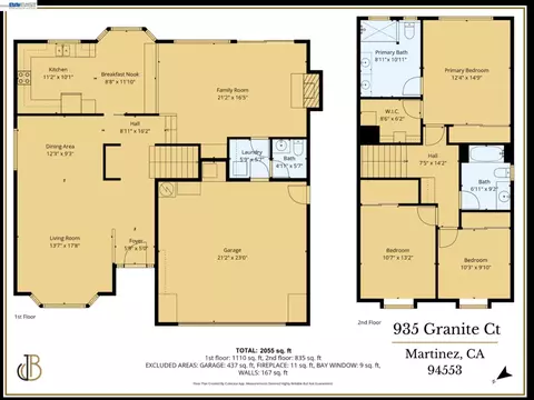 Floorplan - 935 Granite Ct, Martinez, CA 94553 photo 1 of 1