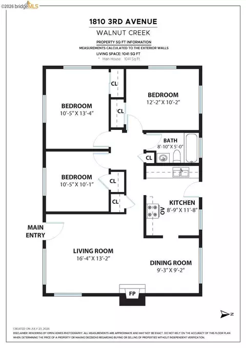 Floorplan - 1810 3rd Ave, Walnut Creek, CA 94597 photo 1 of 1
