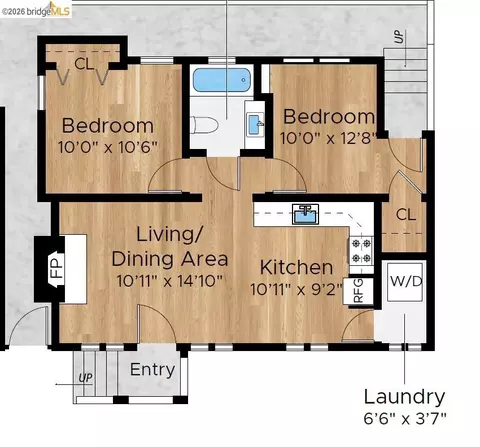 Floorplan - 2600 Sacramento St, Berkeley, CA 94702 photo 2 of 2
