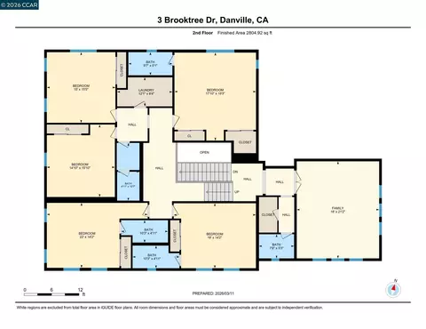 Floorplan - 3 Brooktree Dr, Danville, CA 94506 photo 2 of 2