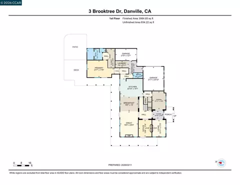 Floorplan - 3 Brooktree Dr, Danville, CA 94506 photo 1 of 2