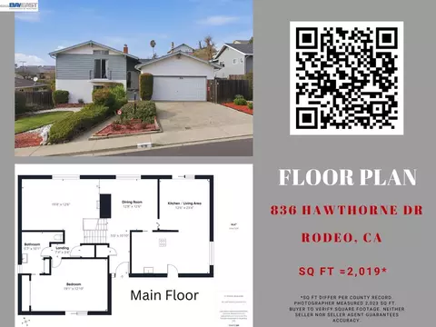 Floorplan - 836 Hawthorne Dr, Rodeo, CA 94572 photo 1 of 2
