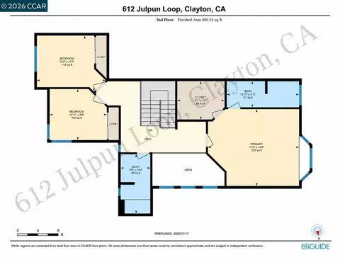 Floorplan - 612 Julpun Loop, Clayton, CA 94517 photo 3 of 3