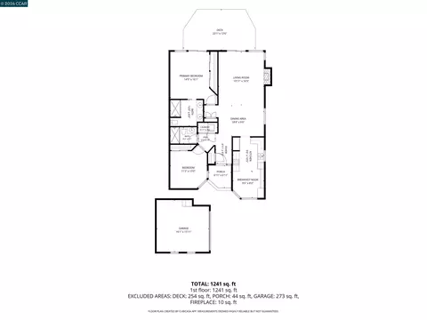 Floorplan - 636 Julpun Loop, Clayton, CA 94517 photo 1 of 1
