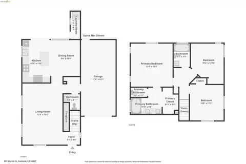 Floorplan - 807 Myrtle St, Oakland, CA 94607 photo 3 of 3