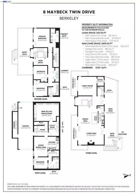 Floorplan - 8 Maybeck Twin Dr, Berkeley, CA 94708 photo 1 of 1