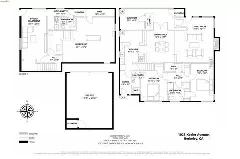 Floorplan - 1023 Keeler, Berkeley, CA 94708 photo 1 of 1