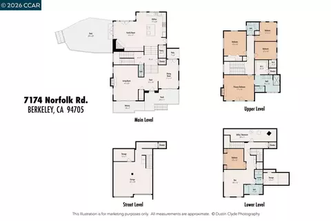 Floorplan - 7174 Norfolk Rd, Berkeley, CA 94705 photo 1 of 1