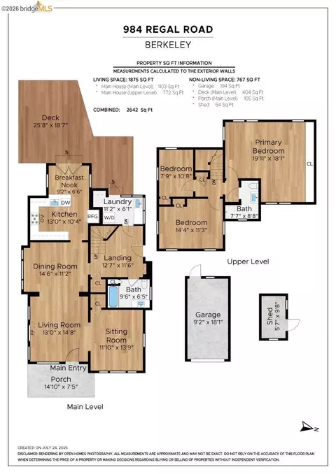 Floorplan - 984 Regal Rd, Berkeley, CA 94708 photo 1 of 1