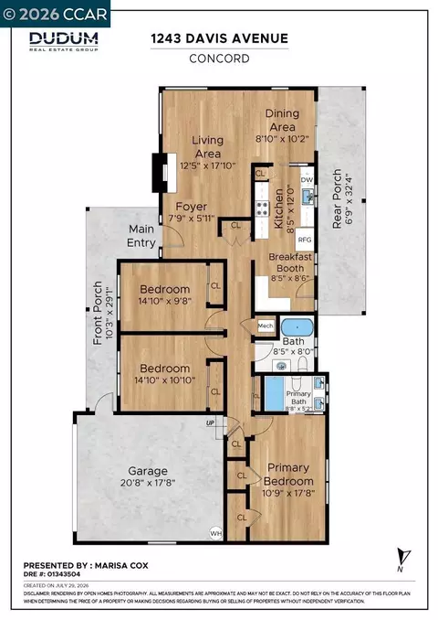 Floorplan - 1243 Davis Ave, Concord, CA 94518 photo 1 of 2