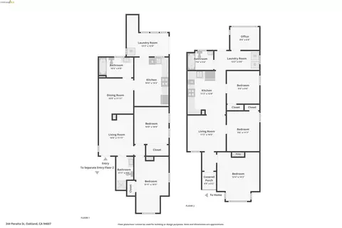 Floorplan - 344 Peralta St, Oakland, CA 94607 photo 1 of 1