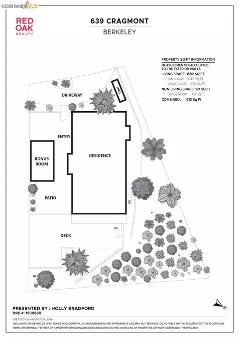 Floorplan - 639 Cragmont, Berkeley, CA 94708 photo 1 of 2