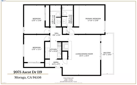 Floorplan - 2075 Ascot Dr #119, Moraga, CA 94556 photo 1 of 1